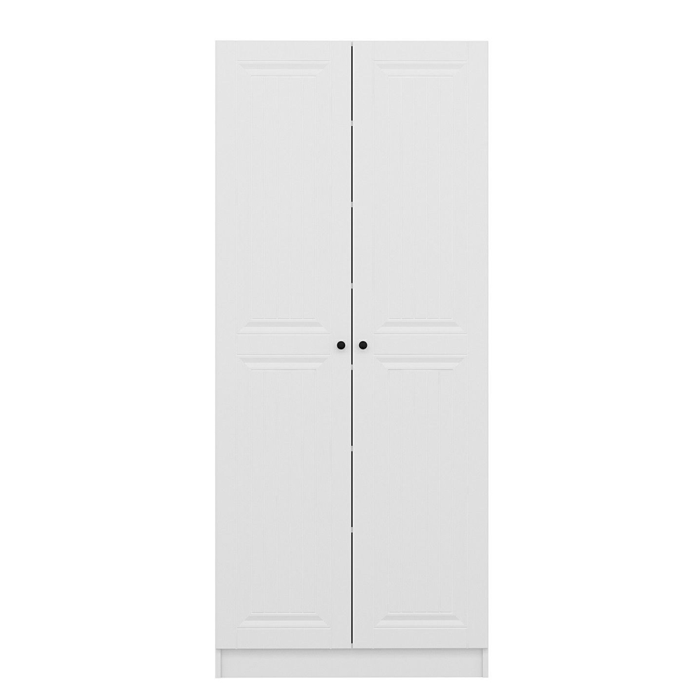 Nylor Wooden Hallway Storage Furniture with 2 Panel Doors in White