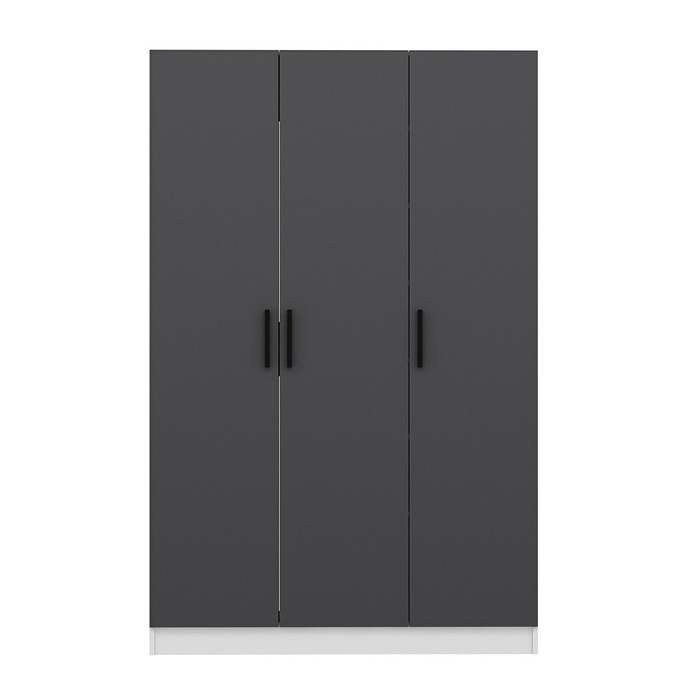Nylor Wooden Hallway Storage Furniture with 3 Doors in Anthracite