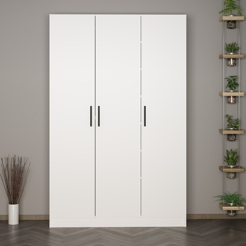 Nylor Wooden Hallway Storage Furniture with 3 Doors in White