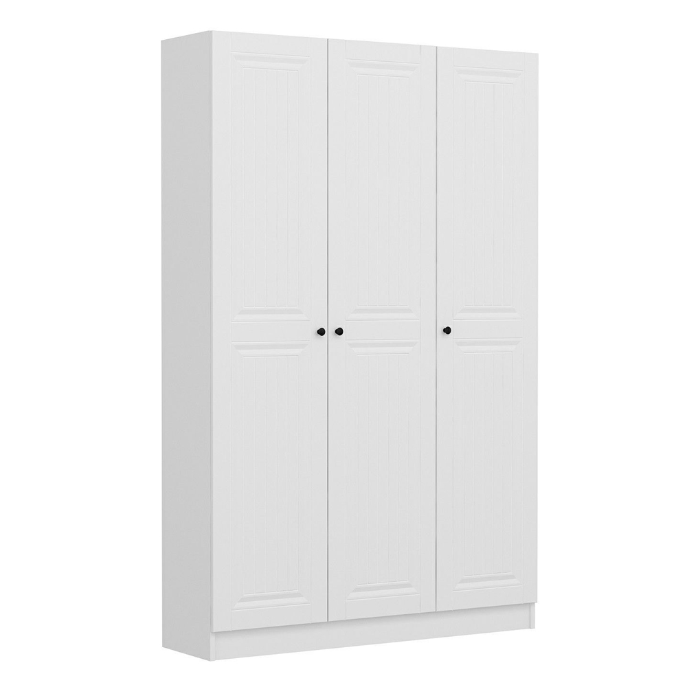 Nylor Wooden Hallway Storage Furniture with 3 Panel Doors in White