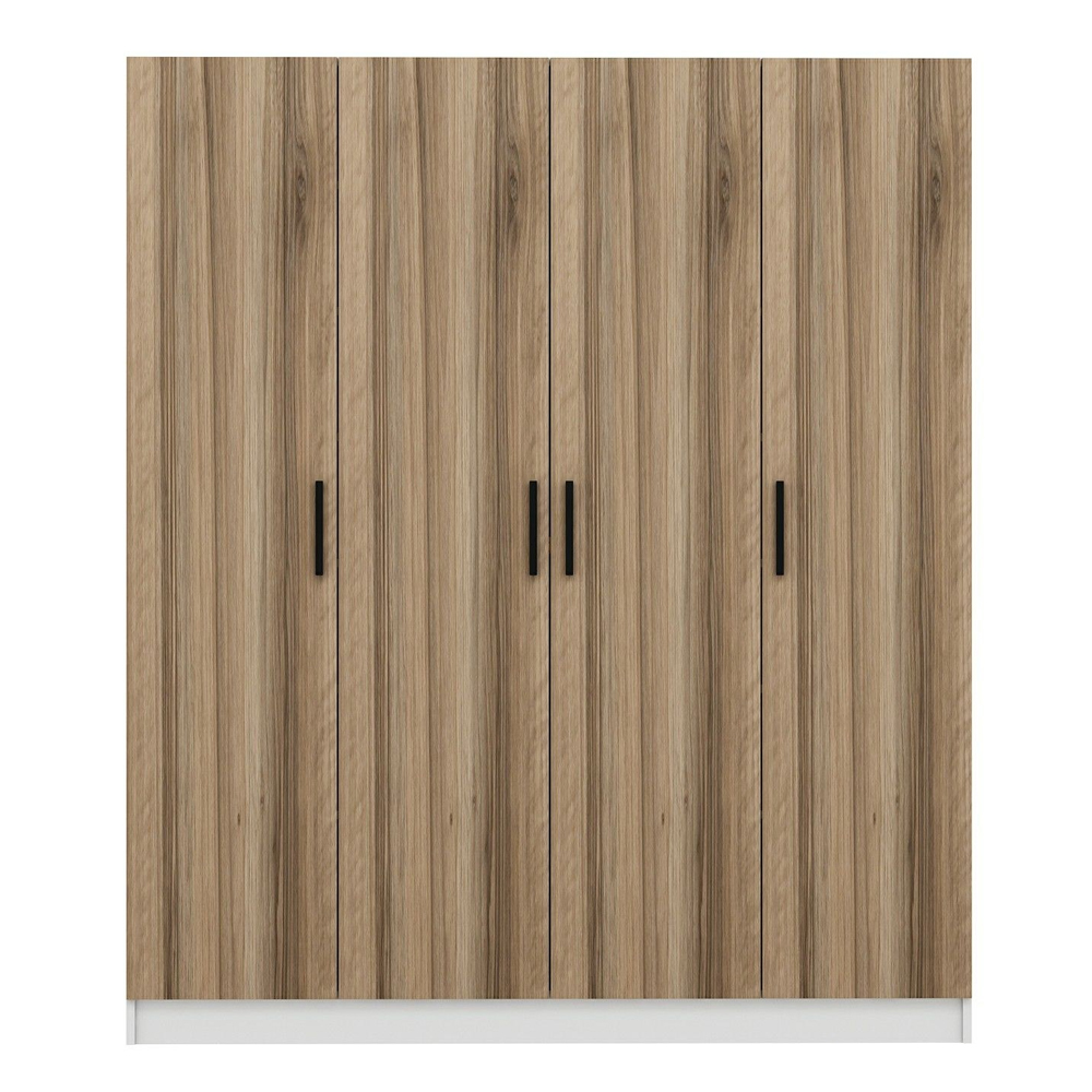 Nylor Wooden Hallway Storage Furniture with 4 Doors in Walnut