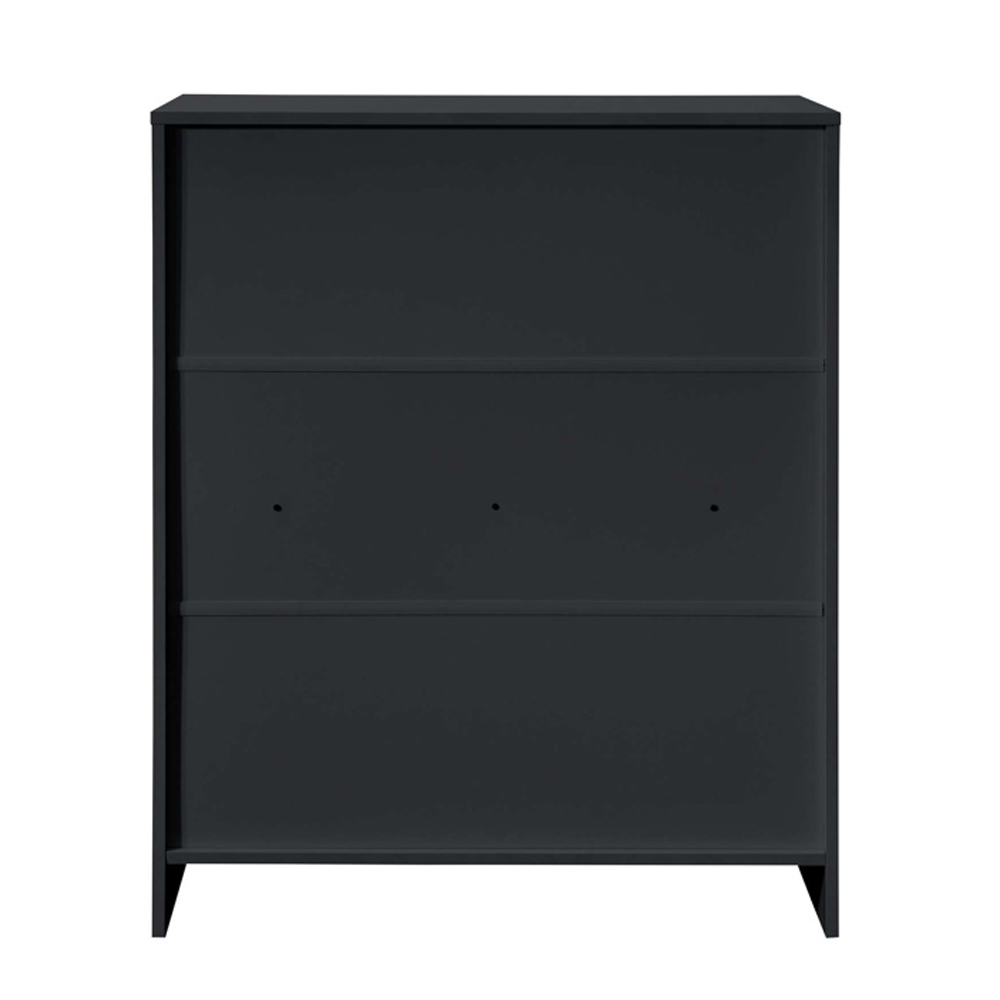 Oakley Wooden Chest Of 4 Drawers in Black