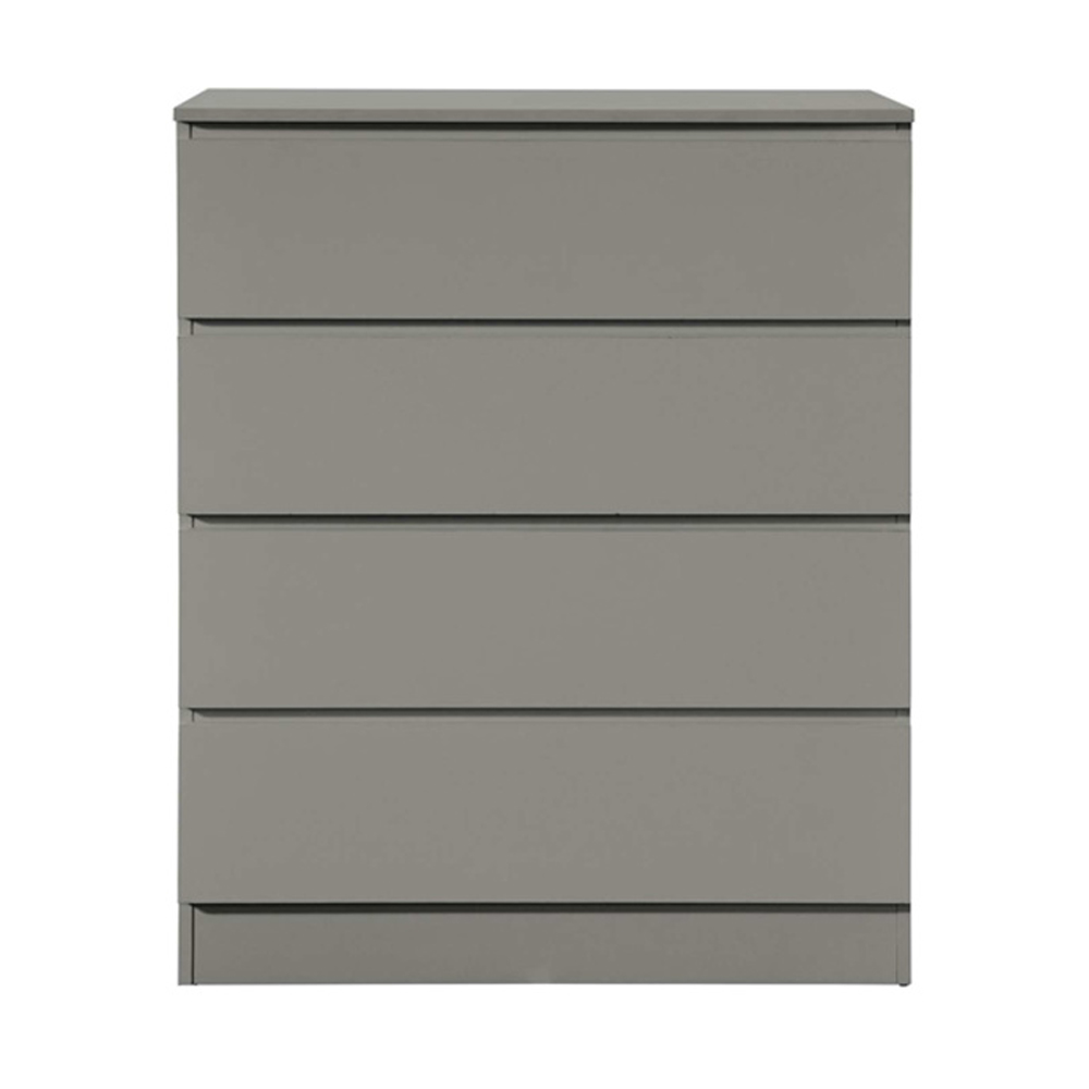 Oakley Wooden Chest Of 4 Drawers in Grey