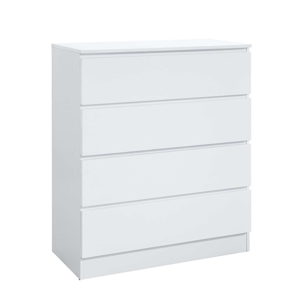 Oakley Wooden Chest Of 4 Drawers in White