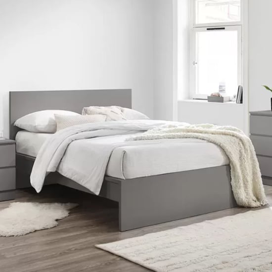 Read more about Oakley wooden double bed in grey
