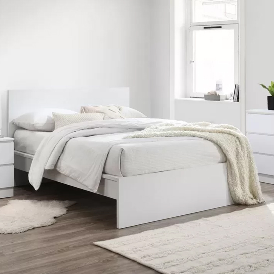 Read more about Oakley wooden double bed in white