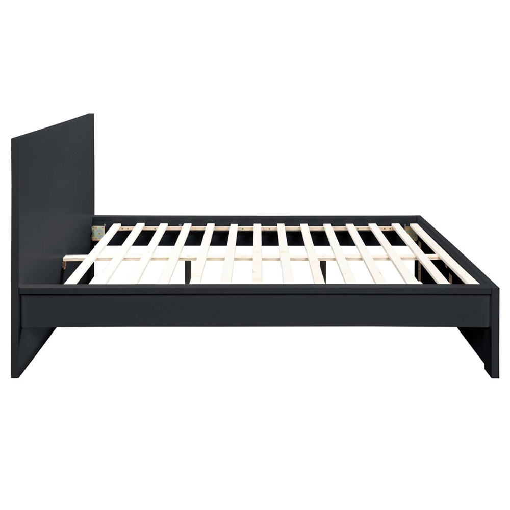Oakley Wooden King Bed In Black