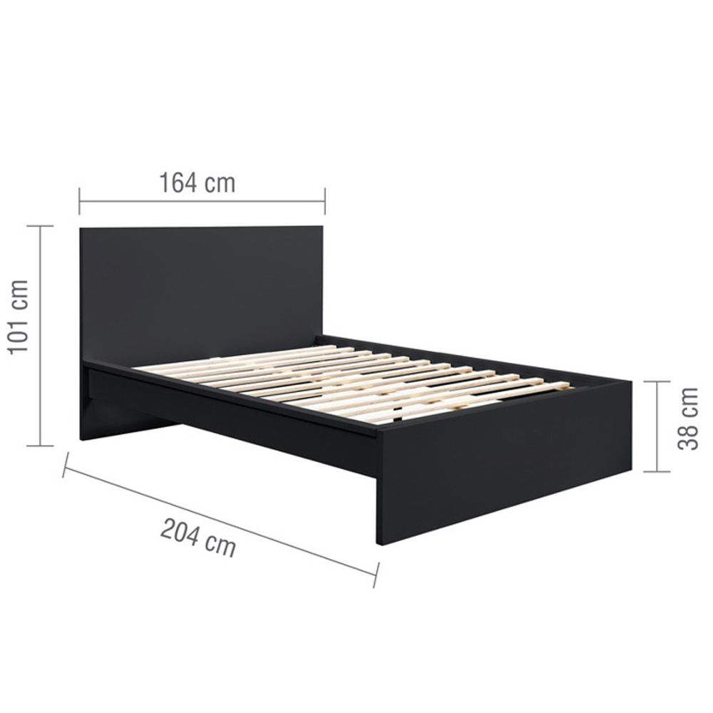 Oakley Wooden King Bed In Black