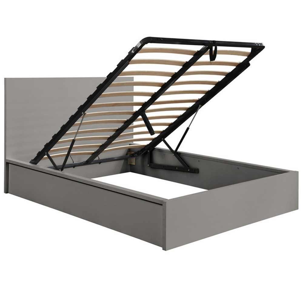 Oakley Wooden Ottoman Storage King Bed In Grey
