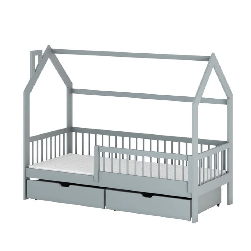 Oaklyn Wooden Day Bed With Bonnell Mattress In Grey