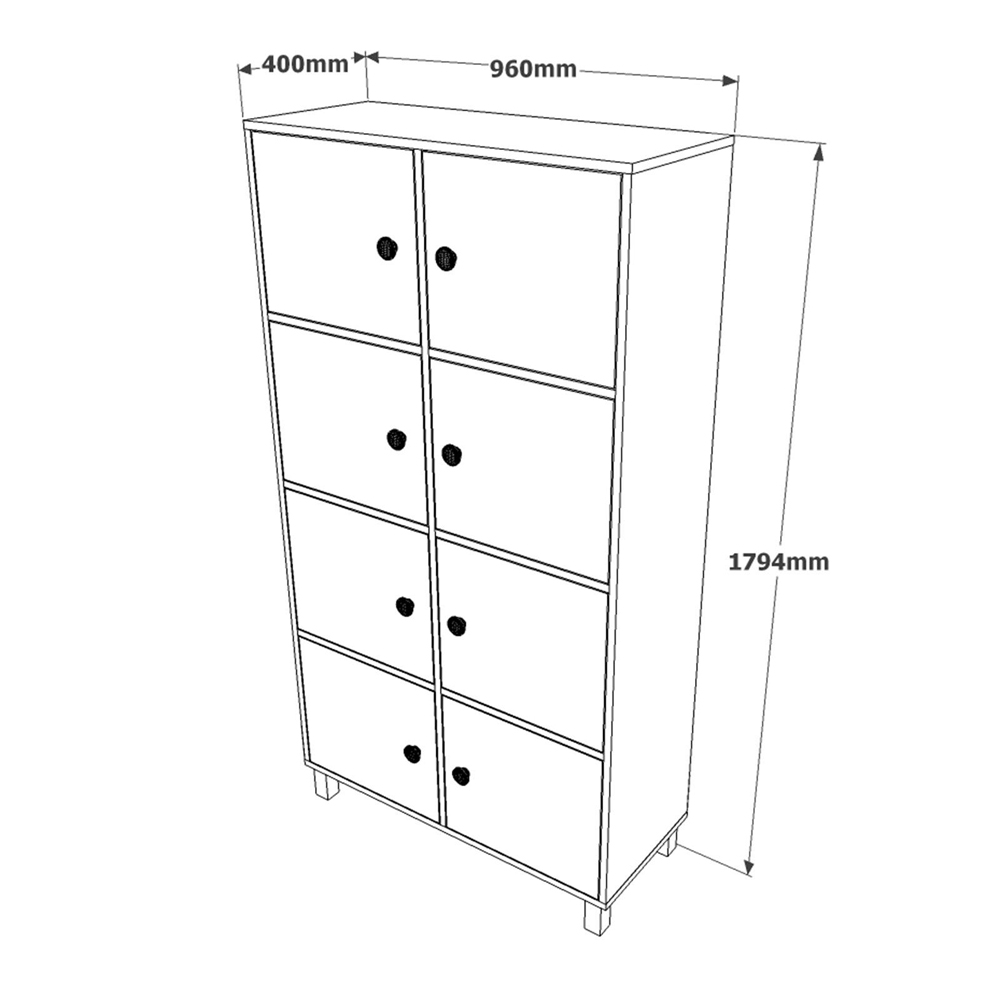 Oakmere Wooden Executive Office Furniture Set with Storage Cabinet in Baroque and Anthracite