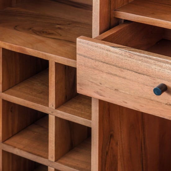 Oakmont Wooden Drinks Cabinet With 2 Doors In Natural_5