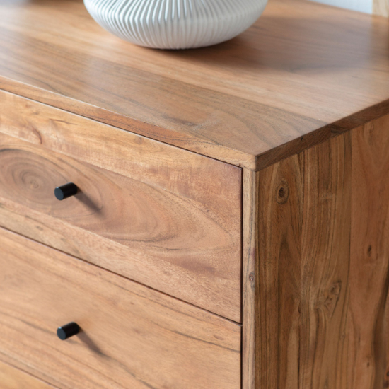 Oakmont Wooden Sideboard With 2 Doors 3 Drawers In Natural_3