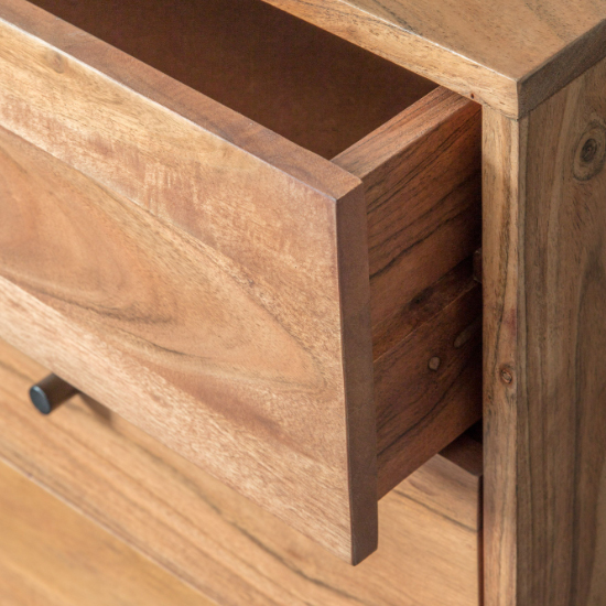 Oakmont Wooden Sideboard With 2 Doors 3 Drawers In Natural_5