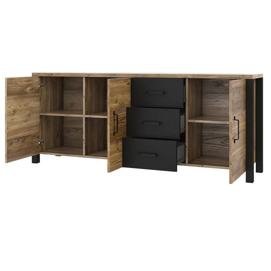 Oaxaca Sideboard Large 2 Doors 3 Drawers In Appenzeller Oak