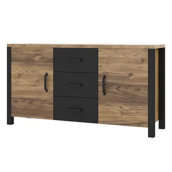 Oaxaca Sideboard Small 2 Doors 3 Drawers In Appenzeller Oak