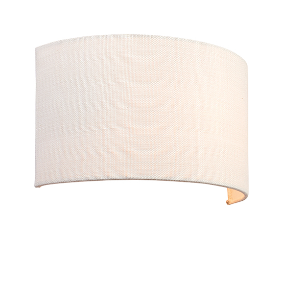 Obi Linen Wall Light In Vintage White