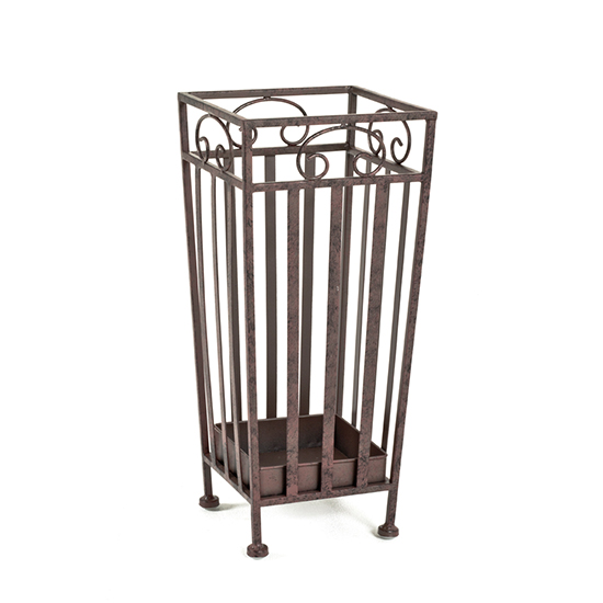 Obispo Metal Umbrella Stand In Brown Furniture in Fashion