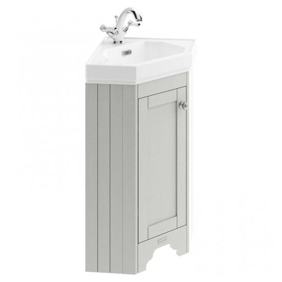 Product photograph of Ocala 59 5cm Corner Vanity Unit With 1th Basin In Timeless Sand from Furniture in Fashion