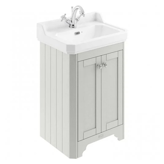 Photo of Ocala 59.5cm floor vanity unit with 1th basin in timeless sand