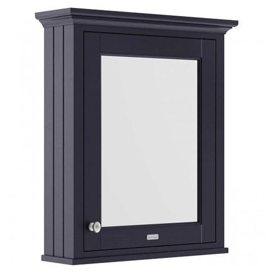 Ocala 65cm Mirrored Cabinet In Twilight Blue With 1 Door_1