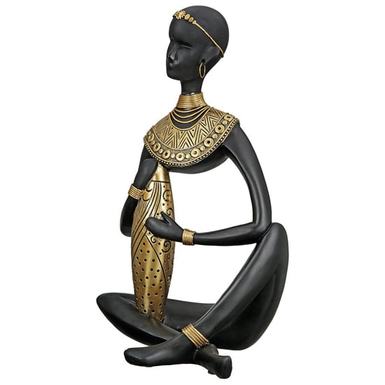 Product photograph of Ocala Polyresin Amari Ii Sculpture In Black And Gold from Furniture in Fashion