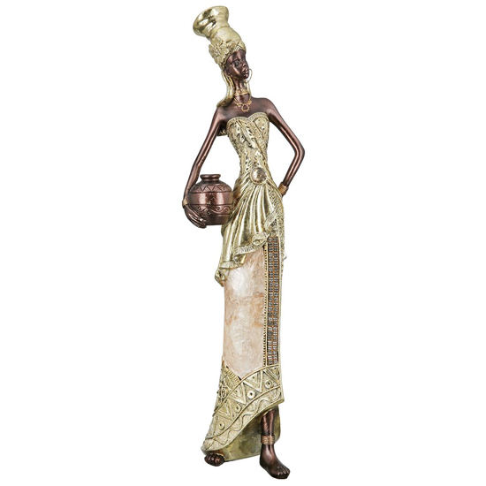 Read more about Ocala polyresin aminata 4 sculpture in gold