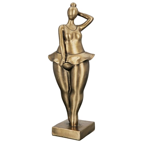 Ocala Polyresin Ballerina Babsy Sculpture I In Gold