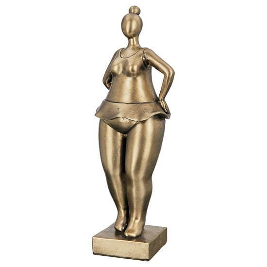 Ocala Polyresin Ballerina Babsy Sculpture III In Gold