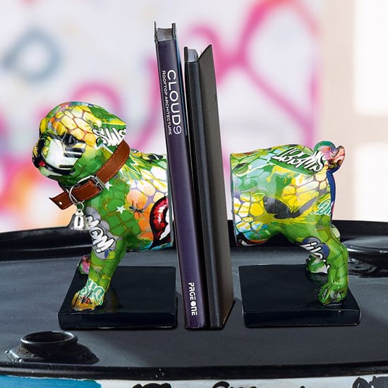 Read more about Ocala polyresin bookend mops sculpture in multicolour