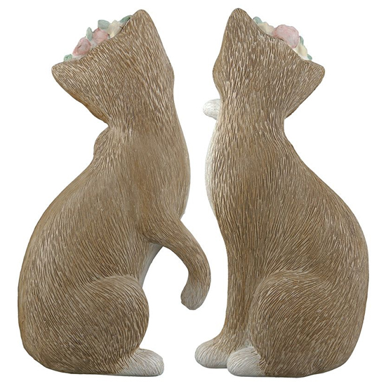 Ocala Polyresin Cat Sitting Nala Sculpture In Brown