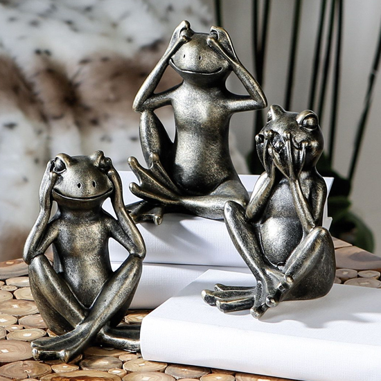 Read more about Ocala polyresin frog randy anti sculpture in champagne
