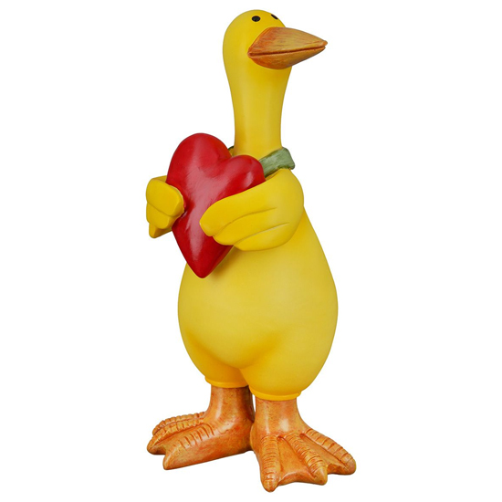 Product photograph of Ocala Polyresin Goose Gregor Sculpture In Yellow from Furniture in Fashion