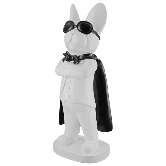 Ocala Polyresin Hero Dog Standing Sculpture In White