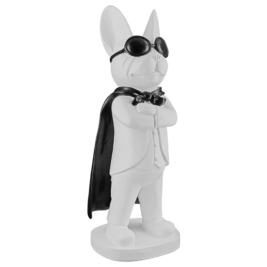 Ocala Polyresin Hero Dog Standing Sculpture In White