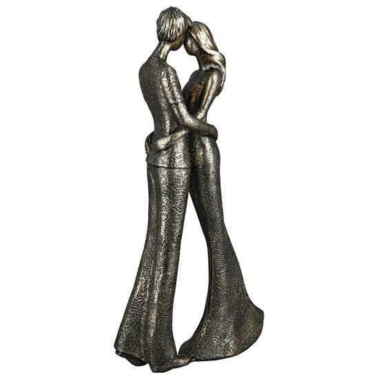 Ocala Polyresin Lovers Romance Sculpture In Bronze_2