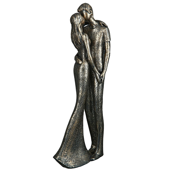 Ocala Polyresin Lovers Romance Sculpture In Bronze_4