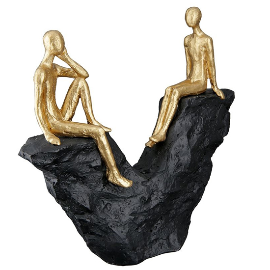 Ocala Polyresin Together Sculpture In Gold_2
