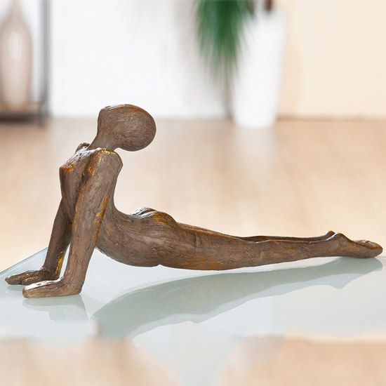 Ocala Polyresin Yoga Woman II Sculpture In Brown