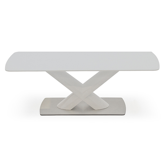 Oceanside Glass Top Coffee Table In White High Gloss
