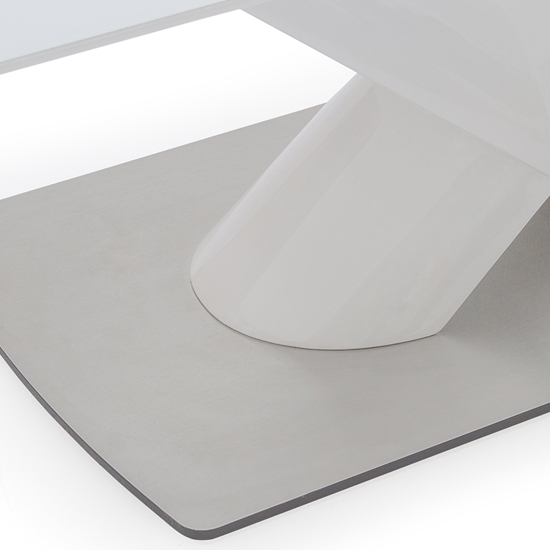 Oceanside Glass Top Coffee Table In White High Gloss