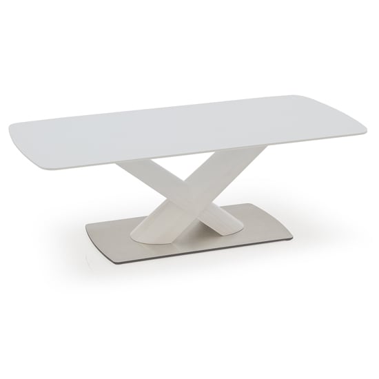 Read more about Oceanside glass top coffee table in white high gloss