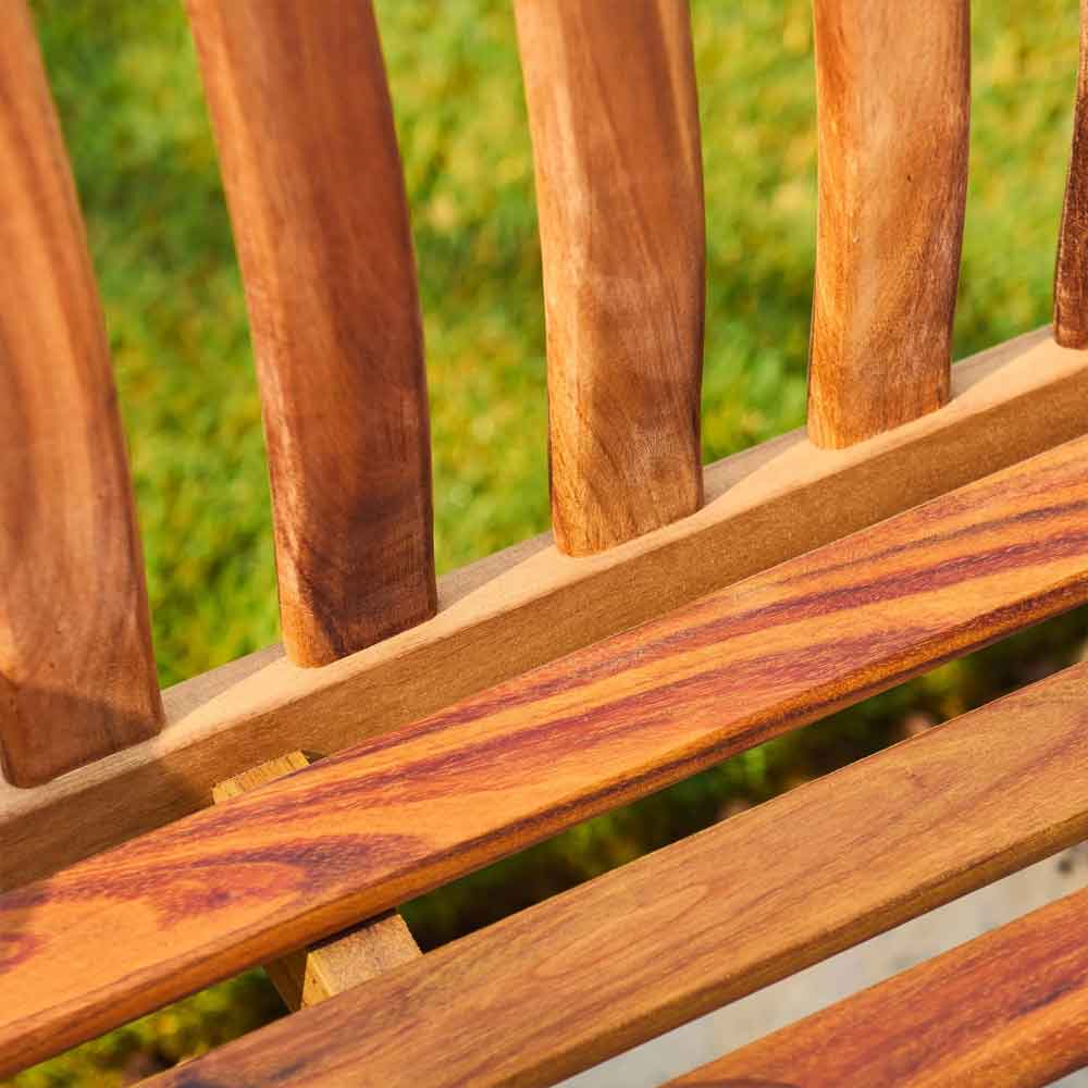 Ocevara Outdoor Wooden Seating Bench 5Ft in Golden Brown