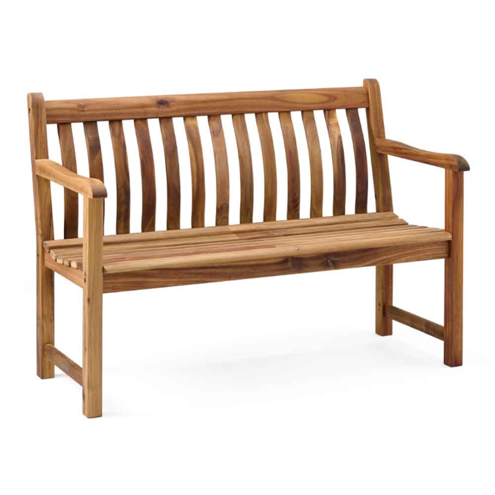 Ocevara Outdoor Wooden Seating Bench 5Ft in Golden Brown