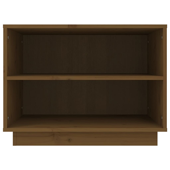Ochoa Solid Pinewood Shoe Storage Bench In Honey Brown