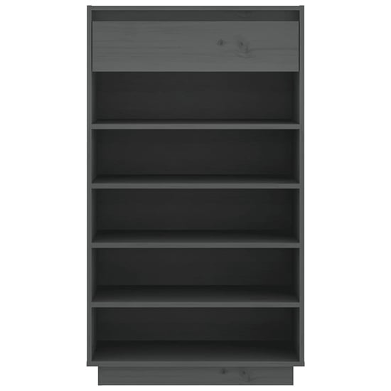 Ochoa Solid Pinewood Shoe Storage Rack In Grey_4