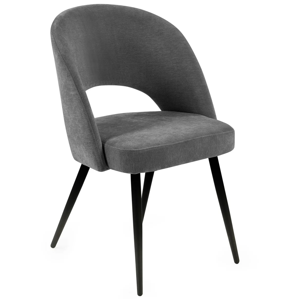 Ocoee Black Ceramic Top Extending Dining Table With 4 Erie Grey Chairs