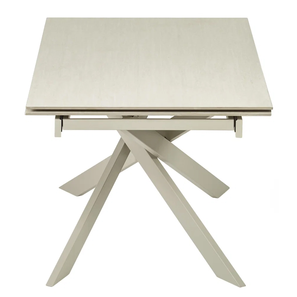 Ocoee Wooden Extending Dining Table in Natural Stone
