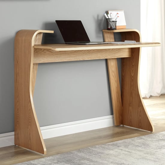 Photo of Ocotlan wooden laptop desk in oak