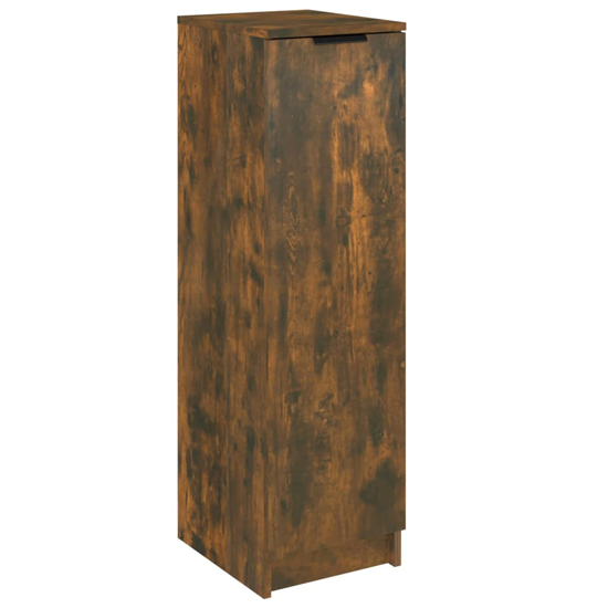 Octave Wooden Shoe Storage Cabinet In Smoked Oak